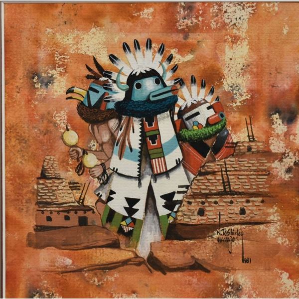 NAVAJO PAINTING (NELSON DODGE SHIRLEY)