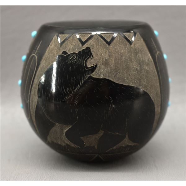 SIOUX POTTERY BOWL (RED STARR)