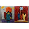 Image 1 : TWO ORIGINAL PAINTINGS (KATHY KILLS THUNDER)