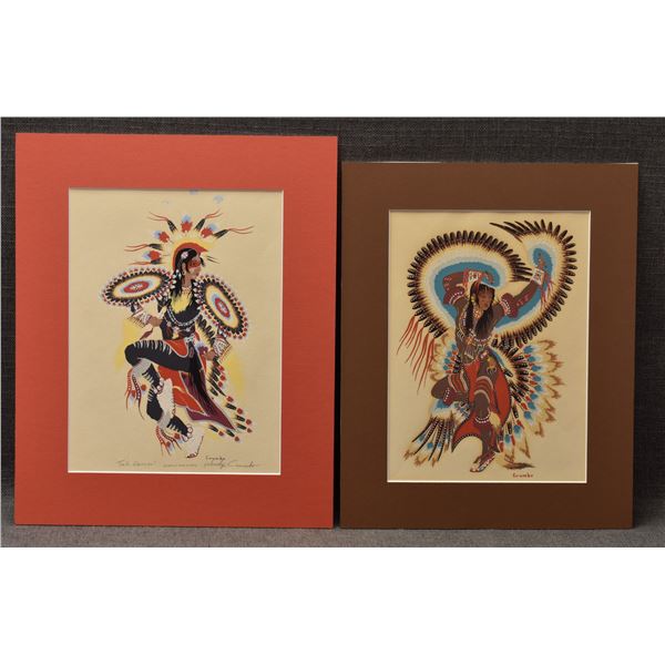 TWO POTAWATOMIE PRINTS (WOODY CRUMBO)