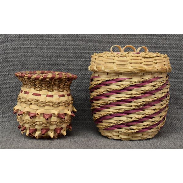 TWO EASTERN NATIVE AMERICAN BASKETS