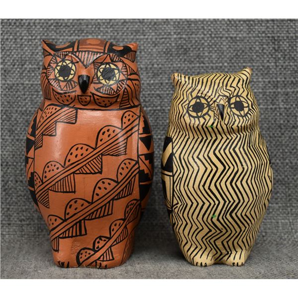 TWO JEMEZ OWLS