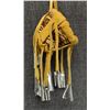 Image 8 : THREE MINIATURE APACHE BURDEN BASKETS
