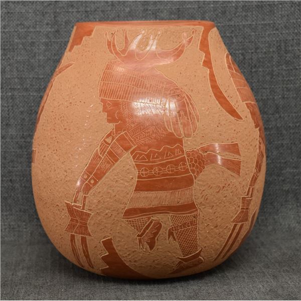 SANTA CLARA POTTERY VASE (DAN TAFOYA)