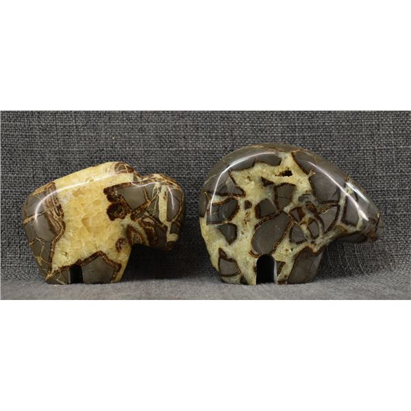 TWO ZUNIE STONE FETISHES