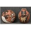 Image 1 : TWO HOPI CARVED POTS (DELMAR POLACCA/CARLA NAMPEYO)