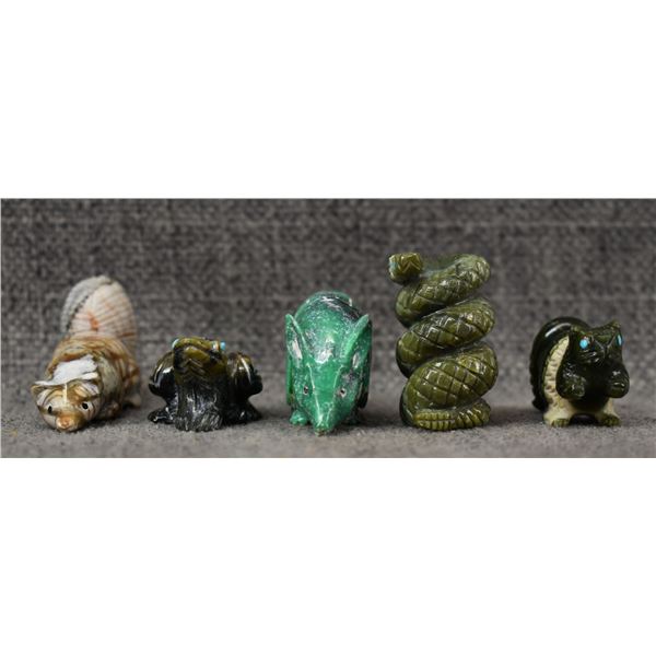FIVE ZUNI FETISHES