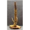 Image 2 : ANTLER AND WOOD PIPE WITH STAND (BUD MILLER)