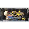 Image 2 : BLACK TOOL BOX FULL OF ASSORTED HAND TOOLS