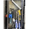 Image 3 : DEWALT TOOL CRATE WITH ASSORTED HAND TOOLS AND SHOP SUPPLY