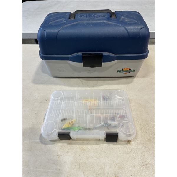 TOTE W/ TACKLET BOX AND FISHING LURES