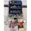 Image 3 : TOTE W/ TACKLET BOX AND FISHING LURES