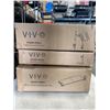 Image 1 : VIVO SINGLE MONITOR DESK STAND, CLAMP ON KEYBOARD TRAY AND LAPTOP TAY AND DESK MOUNT