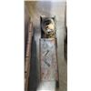 Image 2 : TOTE W/ METAL TOOL BOX, STRAPS, MISC ITEMS