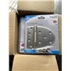 Image 2 : 4 BOXES OF GATE HINGES AND 3 ROLLS OF "PROCCESSED" TAPE