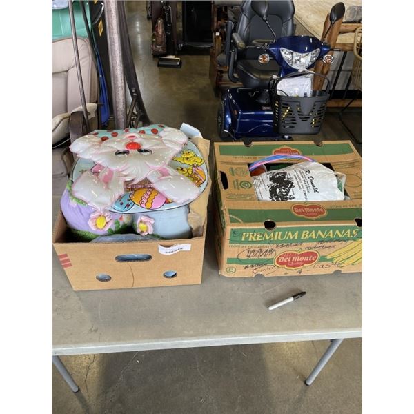 2 BOXES OF ASSORTED EASTER ITEMS