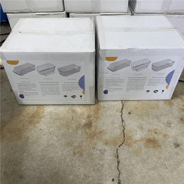 2 NEW 11PC CLEAR FRIDGE ORAGANIZER SETS