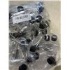 Image 2 : 2 NEW BAGS OF 80 PLASTIC CONTAINERS WITH LIDS, TRAVEL SIZE SHAMPOO / LOTION CONTAINERS WITH SQUIRT T
