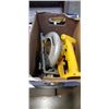 Image 1 : DEWALT CIRCULAR SAW AND 2 DRILLS W/ BATTERIES