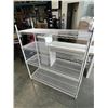 Image 1 : WHITE METAL SHELVING 48 X 18 INCH, 55 INCH TALL