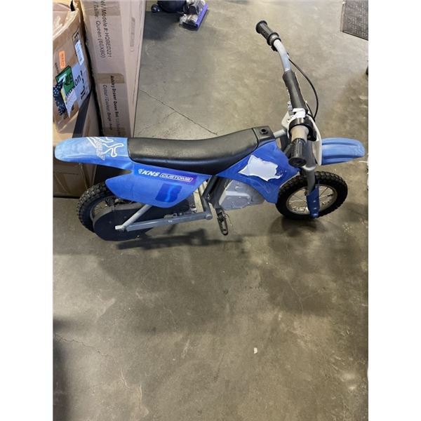 RAZOR ELECTRIC YOUTH MOTORCYCLE, WORKING, NO CHARGER