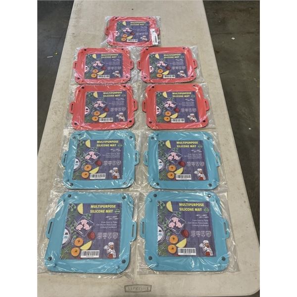 9 NEW 2PK MULTIPURPOSE SILICONE BAKING MATS BPA FREE - 18 MATS TOTAL