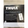 Image 2 : THULE EVO RAISED RAIL SET OF 4 FEET, UNIVERSAL FOR FOR VEHICLES WITH RAISED RAILINGS, WITH LOCK CORE