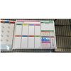 Image 3 : 4 NEW SOFT DRY ERASE FRIDGE MAGNET CALENDAR SETS WITH MARKERS, 12 X 16 INCH, 2 PC WITH 4 MARKERS EAC