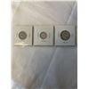 Image 2 : 3 - 1940 CANADIAN COINS WAR-TIME KING GOERGE VI .800 SILVER