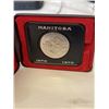 Image 2 : 2 CANADIAN $1 COINS 1970 MANITOBA CENTENNIAL, 1971 BC CENTENNIAL