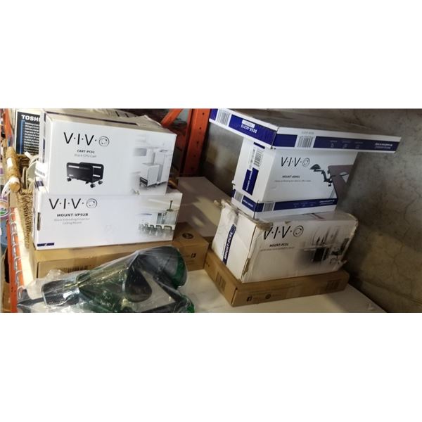 ASSORTED VIVO MOUNT AND ACCESSORIES