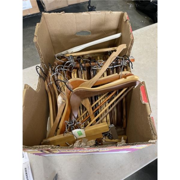 2 BOXES OF HANGERS