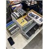 Image 1 : 2 BOXES OF DVDS AND GAMES AND 2 CD/DVD HOLDERS
