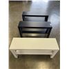 Image 1 : 3 IKEA MALM TABLES / SHOE RACKS