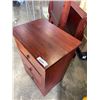 Image 2 : CHERRY FINISH 3 DRAWER SIDE TABLE