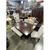 Image 1 : MODERN DINING TABLE WITH 4 CHAIRS AND BENCH
