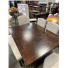 Image 2 : MODERN DINING TABLE WITH 4 CHAIRS AND BENCH