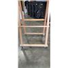 Image 2 : LARGE ROLLING GALLERY EASEL, DOUBLE SIDED, 78 INCH TALL 36 INCH WIDE