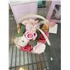Image 2 : 2 NEW ROSE BATH SOAP BASKETS WITH GIFT CARD