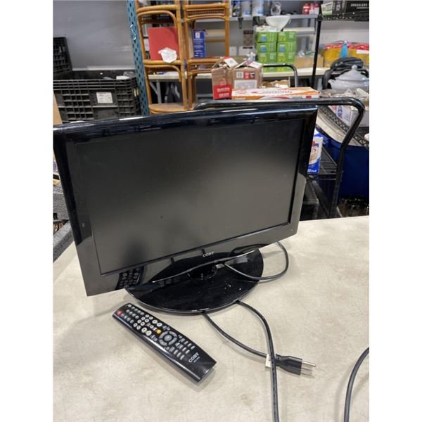COBY 18" TV W/ REMOTE AND BUILT IN DVD PLAYER - WORKING