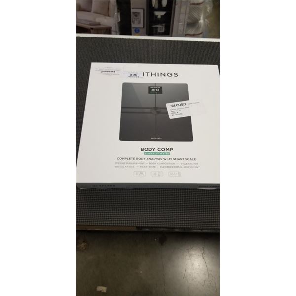 WITHINGS BODY COMP WIFI/ BLUETOOTH SMART SCALE - TESTED WORKING, RETAIL $249