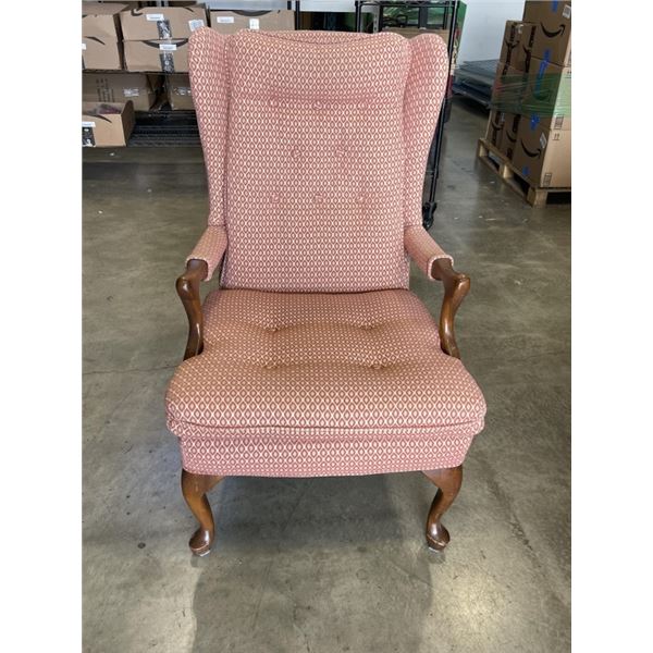 VINTAGE QUEEN ANNE ARMCHAIR