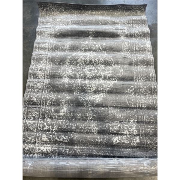 BRAND NEW TURKISH AREA CARPET SANTORINI  GREY  5.2FT X 7.5FT RETAIL $199