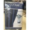 Image 2 : NEW SET OF DARK BLUE  THERMAL INSULATED BLACKOUT CURTAINS, 2 PANELS, 52 X 63 INCH EACH