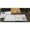 Image 1 : 4 NEW SOFT DRY ERASE FRIDGE MAGNET CALENDAR SETS WITH MARKERS, 12 X 16 INCH, 2 PC WITH 4 MARKERS EAC