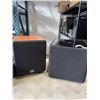 Image 3 : KEF SURROUND SOUND SYSTEM WITH SUB, AND ASCOUSTIC AUDIO SUB
