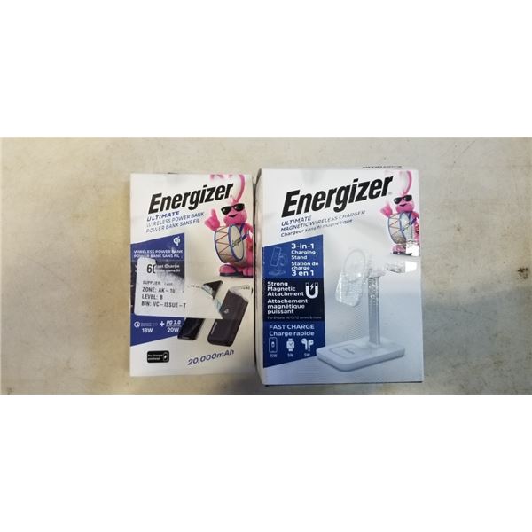 ENERGIZER ULTIMATE MAGNETIC WIRELESS CHARGER 3 IN 1 AND ENERGIZER ULTIMATE WIRELESS POWER BANK QI 20