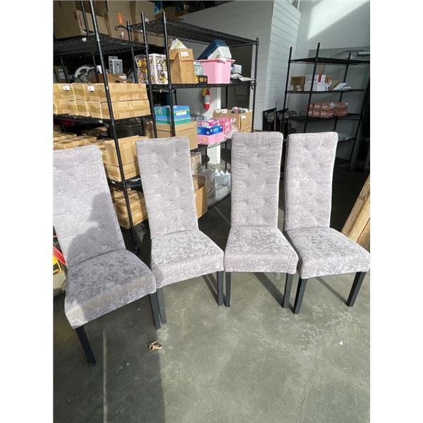 4 DINING CHAIRS