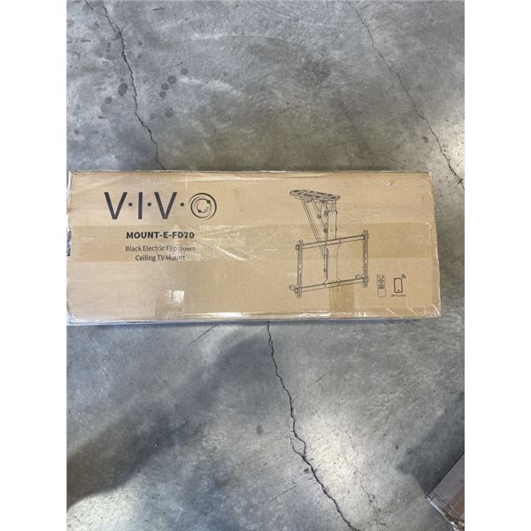 VIVO BLACK ELECTRIC FLIP DOWN CEILING TV MOUNT