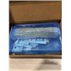 Image 2 : 2 NEW LARGE BLUE PENCIL CASE WITH 30 PACK OF NEW PENCILS, PRE SHARPENED, 4 LARGE  ERASERS AND 2 NEW 